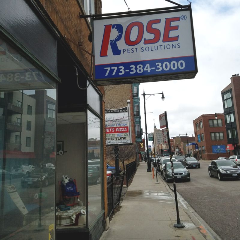 Rose Pest Solutions signage