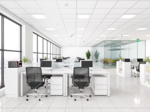 Modern Corporate Work space. Open Office And Board Room