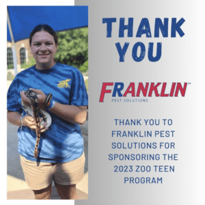 franklin sponsors zoo teen program